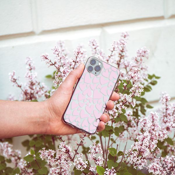 iMoshion Design hoesje Samsung Galaxy A71 - Hartjes - Roze