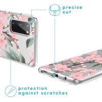 iMoshion Design hoesje Samsung Galaxy S20 - Bloem - Roze / Groen