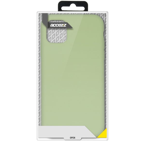 Accezz Liquid Silicone Backcover Samsung Galaxy A72 - Groen