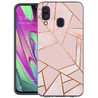 iMoshion Design hoesje Samsung Galaxy A40 - Grafisch Koper / Roze