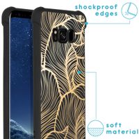 iMoshion Design hoesje met koord Samsung Galaxy S8 - Bladeren - Goud