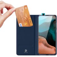 Dux Ducis Slim Softcase Bookcase Xiaomi Poco F2 Pro - Donkerblauw