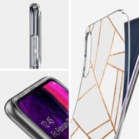 iMoshion Design hoesje Samsung Galaxy A50 / A30s - Grafisch Koper / Wit