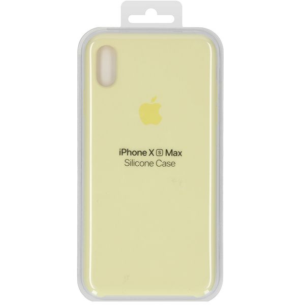 Apple Silicone Backcover iPhone Xs Max - Mellow Yellow