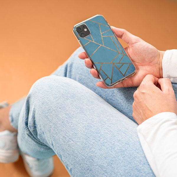 iMoshion Design hoesje Samsung Galaxy A51 - Grafisch Koper / Blauw