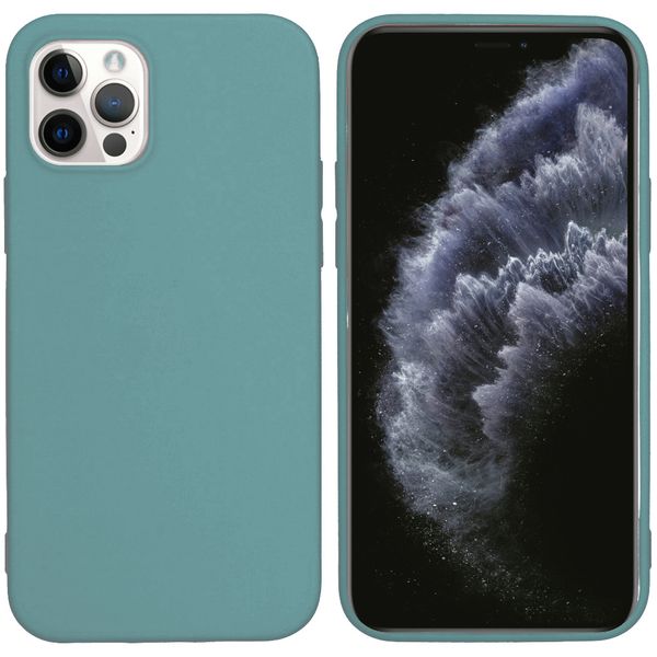 iMoshion Color Backcover iPhone 12 (Pro) - Donkergroen