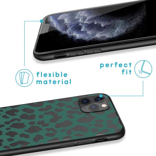 iMoshion Design hoesje iPhone 11 Pro - Luipaard - Groen / Zwart