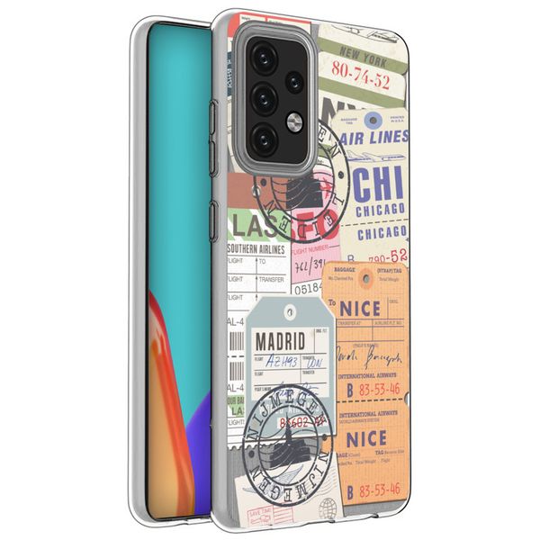 iMoshion Design hoesje Samsung Galaxy A52(s) (5G/4G) - Reizen - Multicolor