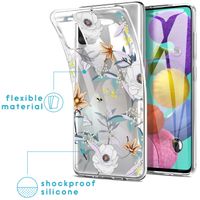 iMoshion Design hoesje Samsung Galaxy A51 - Bloem - Wit