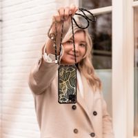 iMoshion Design hoesje met koord Samsung Galaxy S9 - Bladeren - Goud