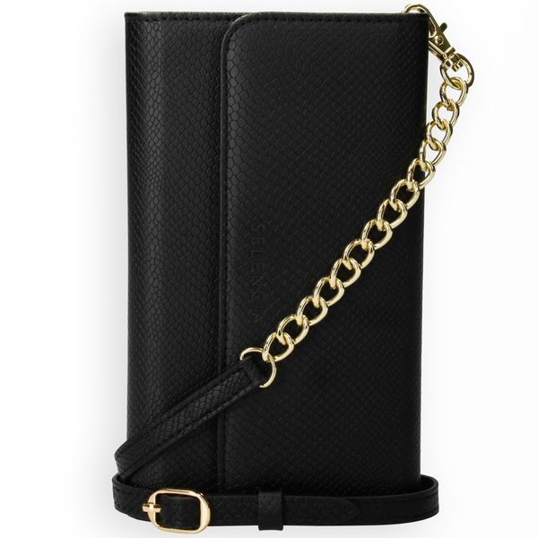 Selencia Tierra Uitneembare Slang Clutch Samsung Galaxy A41 - Zwart