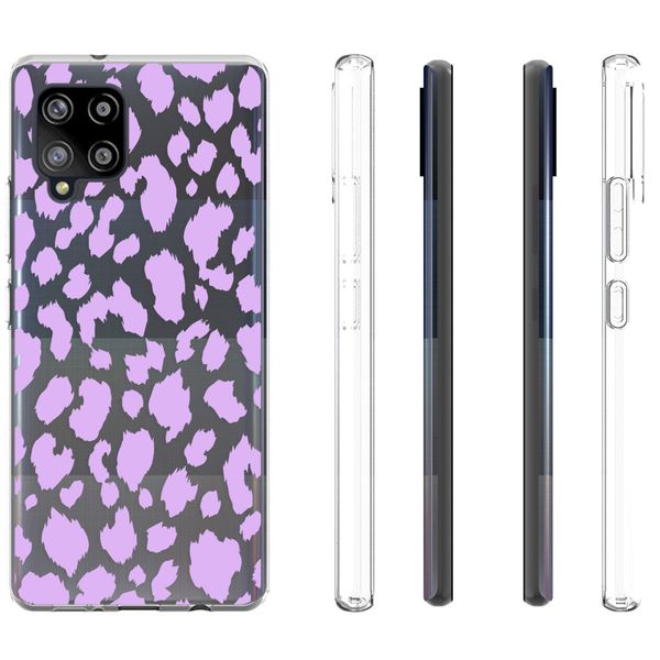 iMoshion Design hoesje Samsung Galaxy A42 - Luipaard - Paars