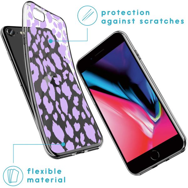 iMoshion Design hoesje iPhone SE (2022 / 2020) / 8 / 7 / 6s - Luipaard