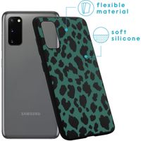 iMoshion Design hoesje Samsung Galaxy S20 - Luipaard - Groen / Zwart