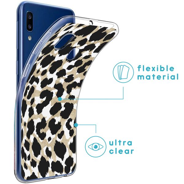 iMoshion Design hoesje Samsung Galaxy A20e - Luipaard / Zwart