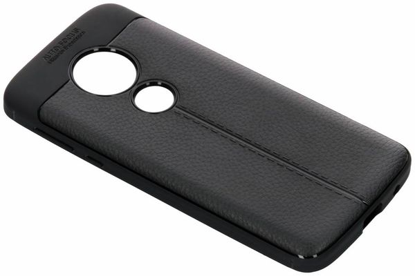 Lederen Backcover met stiksel Motorola Moto E5 / G6 Play