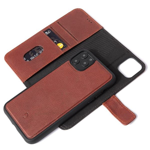 Decoded 2 in 1 Leather Bookcase iPhone 11 Pro - Bruin