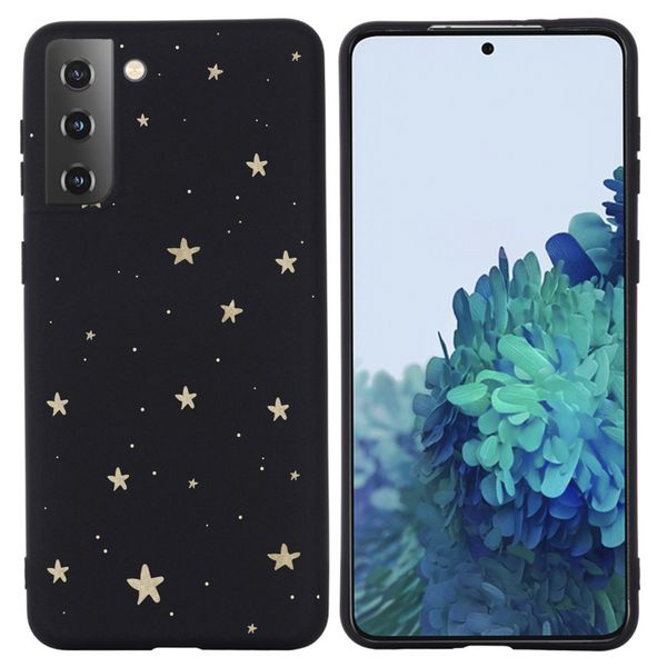 iMoshion Design hoesje Samsung Galaxy S21 - Sterren / Zwart