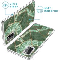 iMoshion Design hoesje Samsung Galaxy A41 - Grafisch Koper / Groen