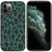 iMoshion Design hoesje iPhone 12 Pro Max - Luipaard - Groen / Zwart