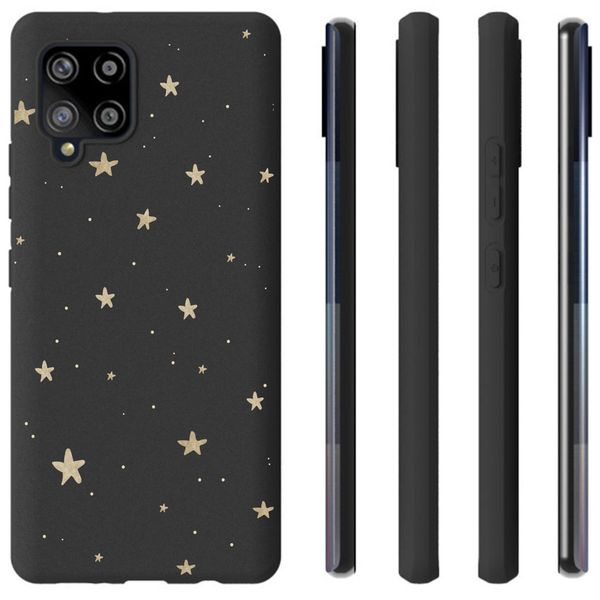 iMoshion Design hoesje Samsung Galaxy A42 - Sterren / Zwart