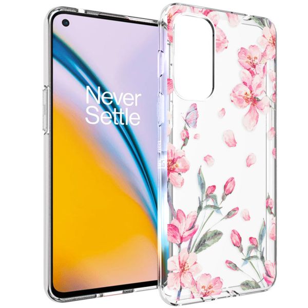 iMoshion Design hoesje OnePlus Nord 2 - Bloem - Roze