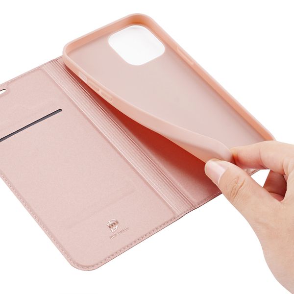 Dux Ducis Slim Softcase Bookcase iPhone 12 Mini - Rosé Goud