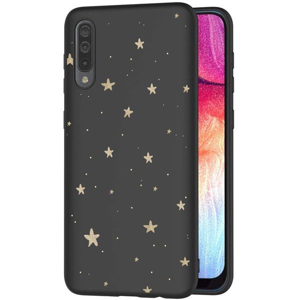 iMoshion Design hoesje Samsung Galaxy A50 / A30s - Sterren / Zwart