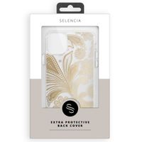 Selencia Fashion Extra Beschermende Backcover iPhone 12 (Pro) - Paisley Gold