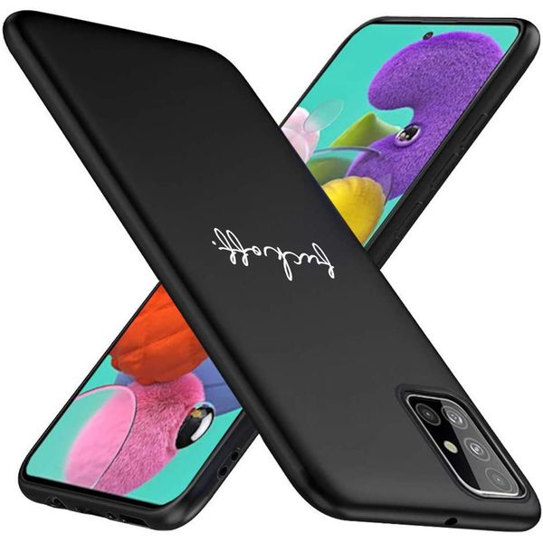 iMoshion Design hoesje Samsung Galaxy A51 - Fuck Off - Zwart