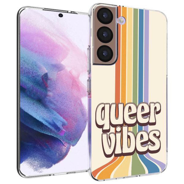 iMoshion Design hoesje Samsung Galaxy S22 - Rainbow Queer vibes