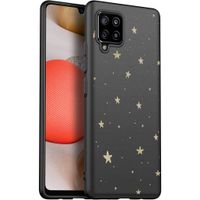 iMoshion Design hoesje Samsung Galaxy A42 - Sterren / Zwart