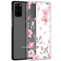 iMoshion Design hoesje Samsung Galaxy S20 Plus - Bloem - Roze