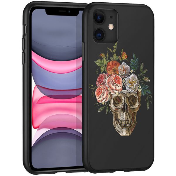 iMoshion Design hoesje iPhone 11 - Doodshoofd - Multicolor