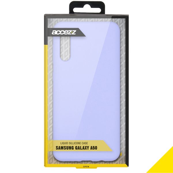 Accezz Liquid Silicone Backcover Samsung Galaxy A50 / A30s - Paars