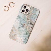 Selencia Maya Fashion Backcover iPhone Xr - Marble Blue