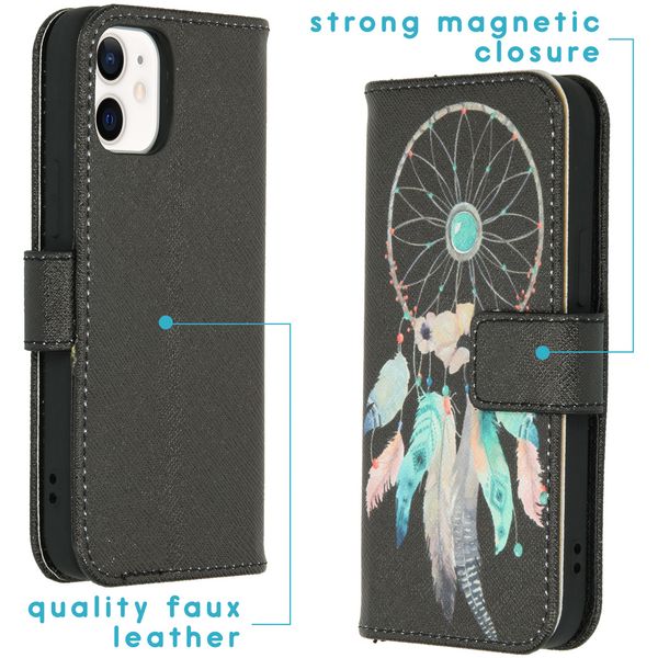 iMoshion Design Softcase Bookcase iPhone 12 Mini - Dreamcatcher