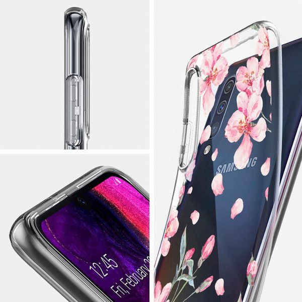 iMoshion Design hoesje Samsung Galaxy A50 / A30s - Bloem - Roze