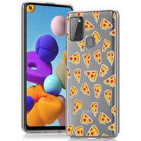 iMoshion Design hoesje Samsung Galaxy A21s - Pizza - Geel