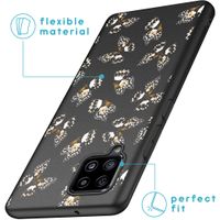 iMoshion Design hoesje Samsung Galaxy A42 - Vlinder - Zwart / Wit