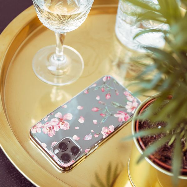 iMoshion Design hoesje iPhone SE (2022 / 2020) / 8 / 7 / 6s - Bloem - Roze