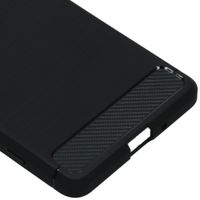 Brushed Backcover Sony Xperia 1 II - Zwart