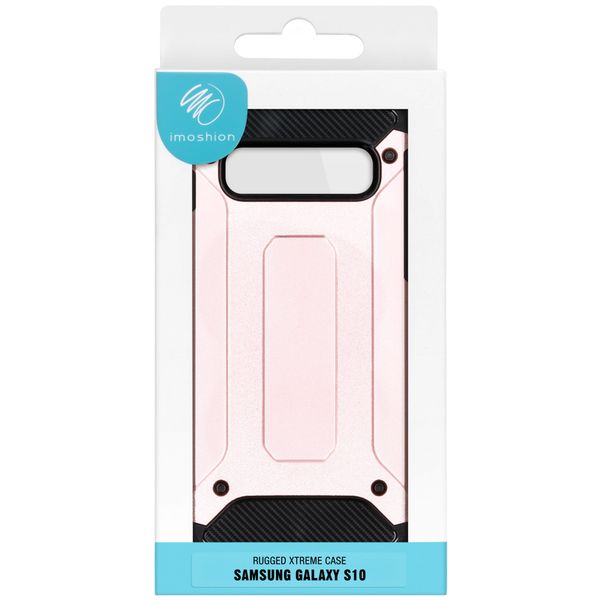 iMoshion Rugged Xtreme Backcover Samsung Galaxy S10 - Rosé Goud