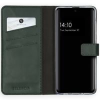 Selencia Echt Lederen Bookcase Samsung Galaxy A51 - Groen