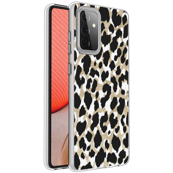 iMoshion Design hoesje Samsung Galaxy A72 - Luipaard / Zwart