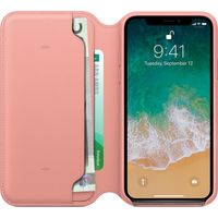 Apple Leather Folio Bookcase iPhone X / Xs - Soft Pink