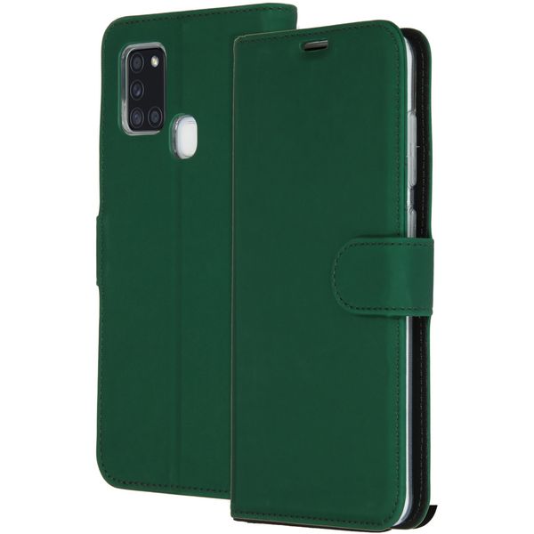 Accezz Wallet Softcase Bookcase Samsung Galaxy A21s - Groen