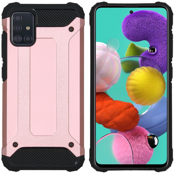 iMoshion Rugged Xtreme Backcover Samsung Galaxy A51 - Rosé Goud