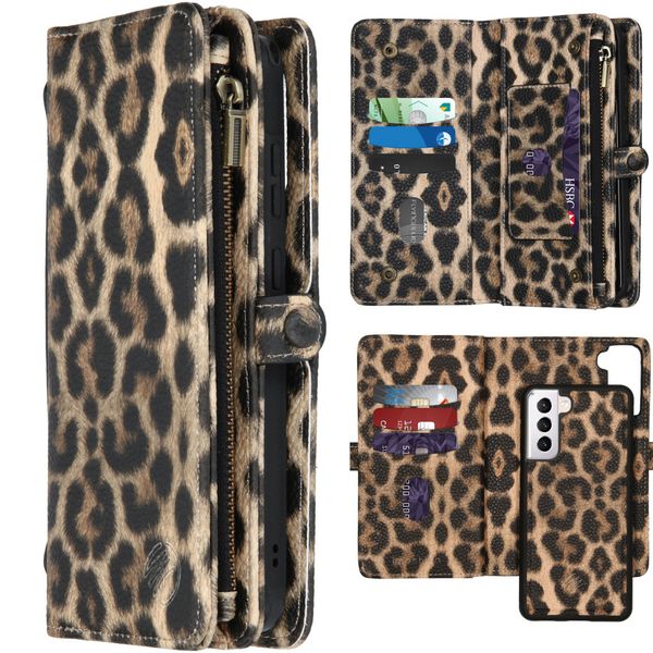 iMoshion 2-in-1 Wallet Bookcase Samsung Galaxy S21 - Leopard