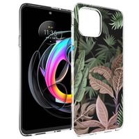 iMoshion Design hoesje Motorola Edge 20 Lite - Jungle - Groen / Roze